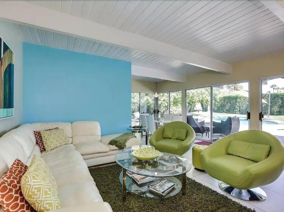Serene 4 Bed 3 Bath Heated Pool Natural Backyard Heart Of Palm Springs Kültér fotó
